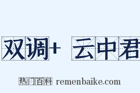 双调+云中君是什么意思的图片